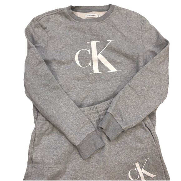 Calvin Klein Jeans Unisex Logo Sweatshirt & Sweatpants Set S - Picture 1 of 11